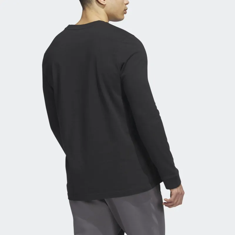 Adidas T-Shirts Men Black Yellow-2