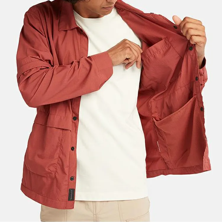 Timberland Shirt Men's Dark Reddish Red-3