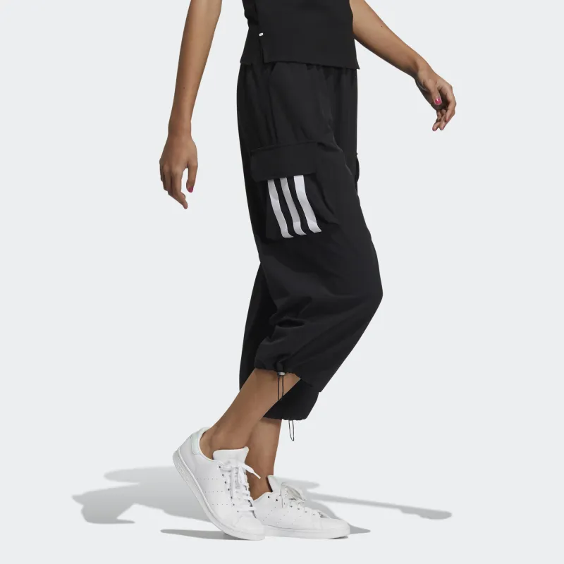 Adidas Neo Knitted Sports Pants Women's Black-3