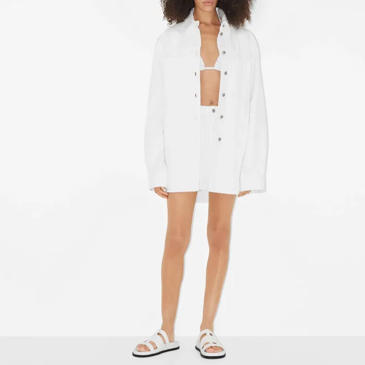 Burberry SS23 Casual Short Skirts Women's White-2
