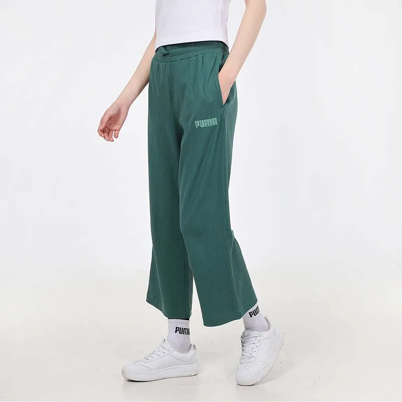 PUMA Casual Pants Women's Emerald Green-3