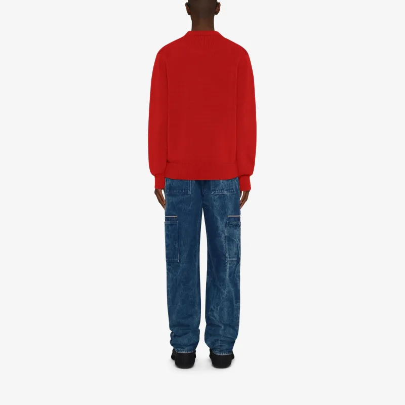 Givenchy College Embroidered Crewneck Sweater-1