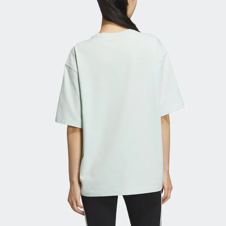 Adidas Originals Drop Shoulder Sleeve T Shirt Women's Symbol Green-2