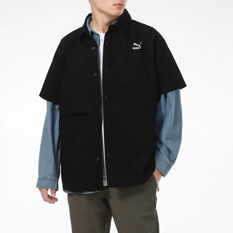 PUMA Shirts Men Black-4