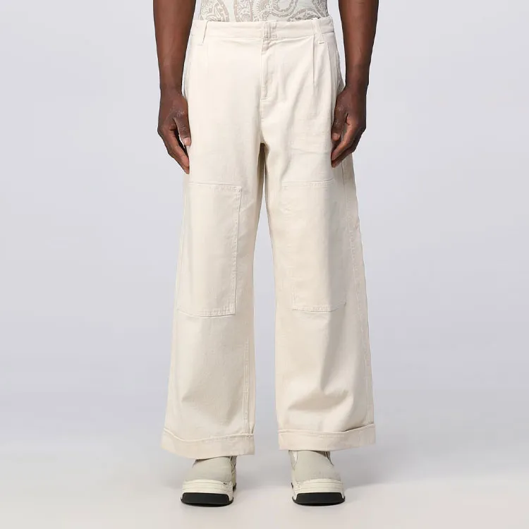 ETRO Wide Leg Turn Up Hem Trousers-2
