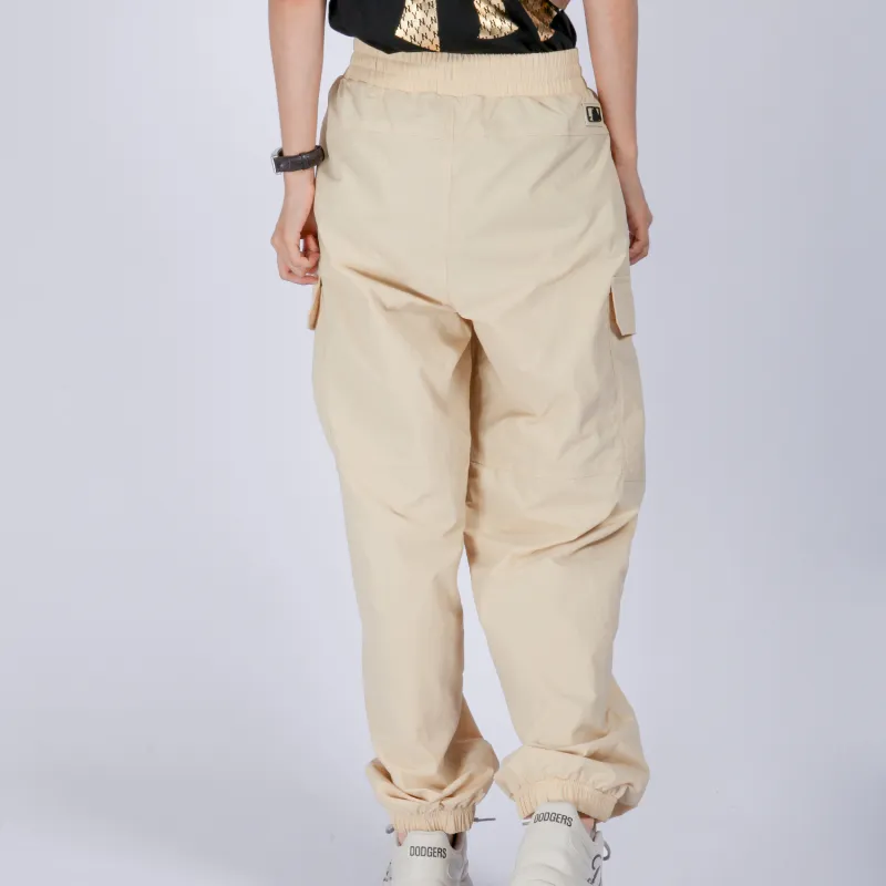 MLB New York Yankees Knitted Sweatpants Unisex Beige-5