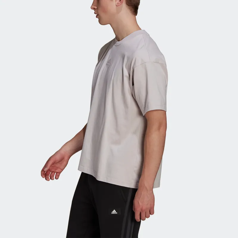 Adidas T Shirts Unisex Gray Pink-2