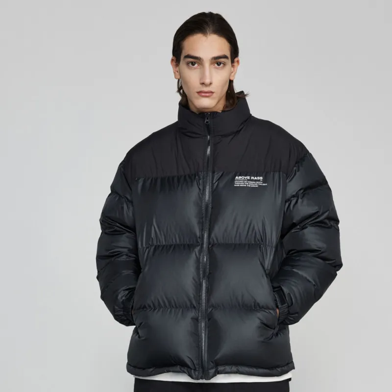 RASS Stand Collar Loose Fit Down Jacket Unisex-2