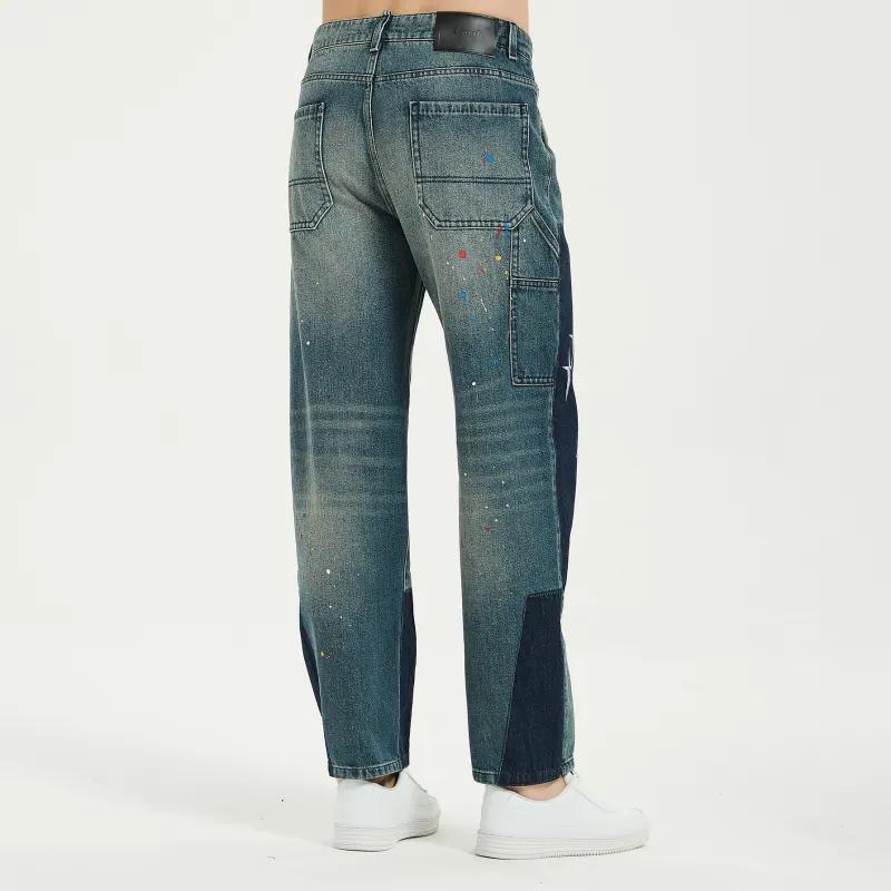 LIUREGALI Jeans Men Blue-7