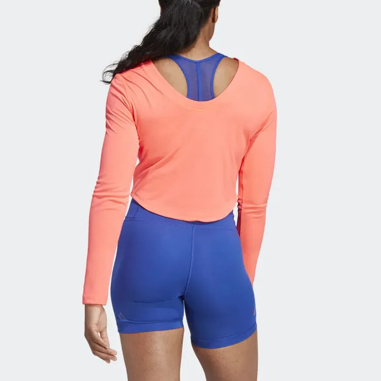 Adidas Crop Tops Women's Orange-3
