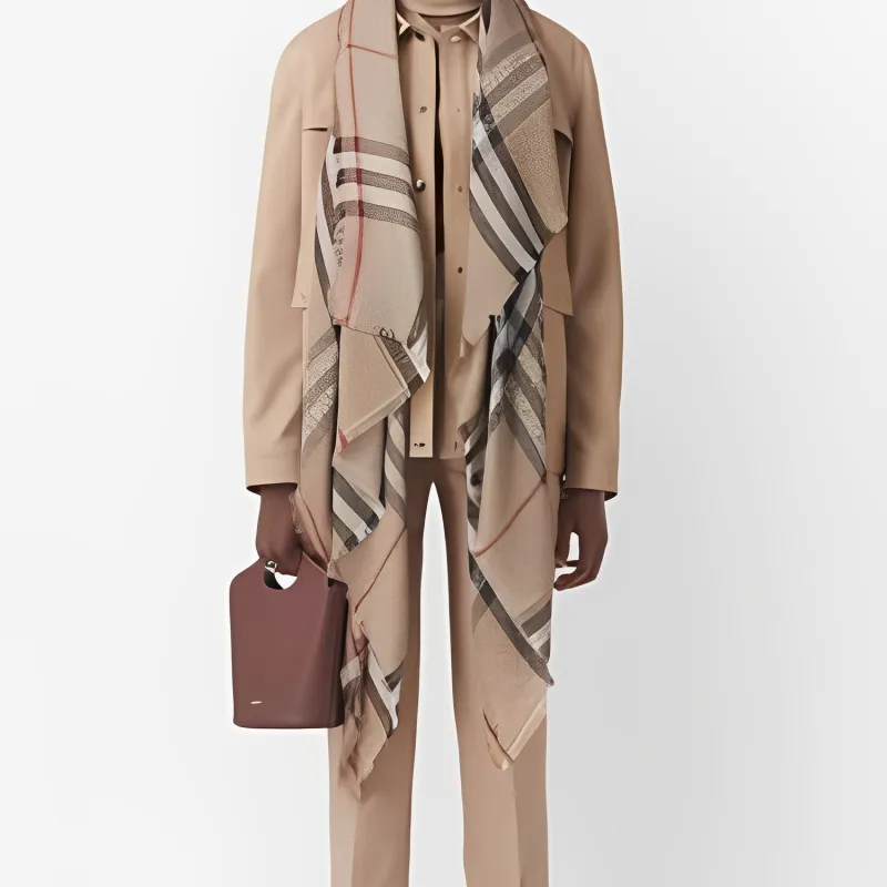 Burberry Vintage Check Monogram Scarf-2