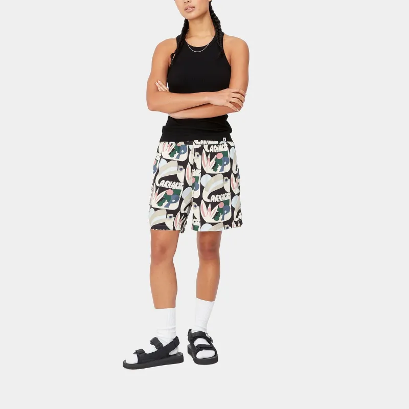 Carhartt WIP High Tide Series Casual Shorts Women's Bird Of Paradise Print-2