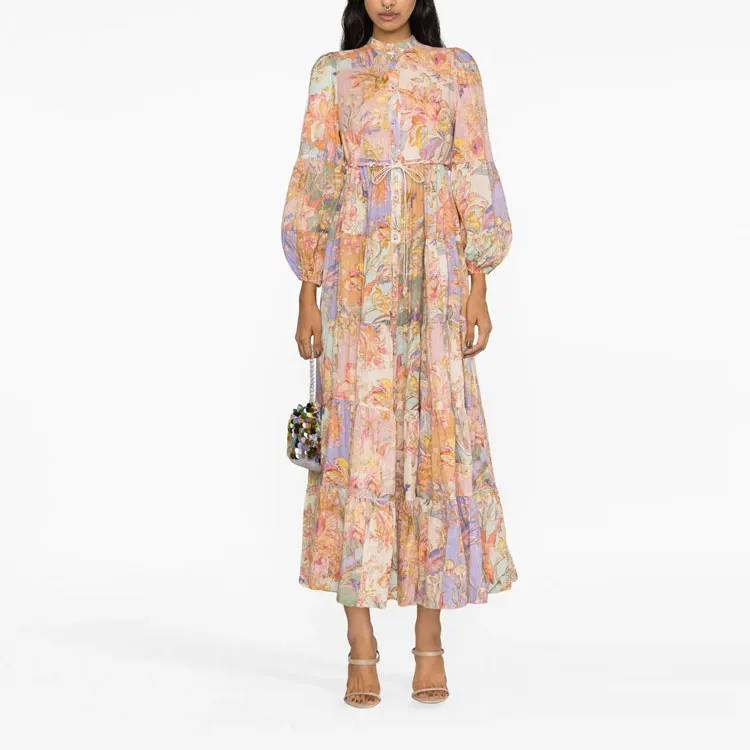 Zimmermann Long-Sleeved Dresses Women's Multicolor-2