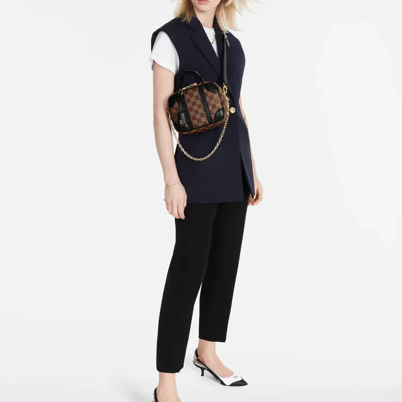 LOUIS VUITTON Valisette Souple BB Handbags-4