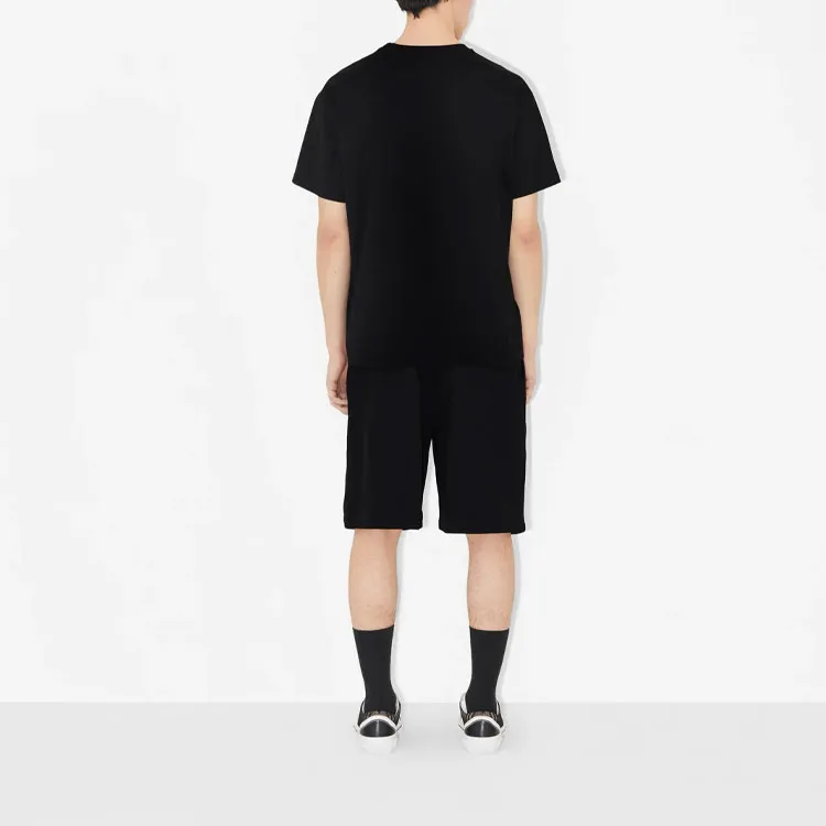 Burberry Embroidered Monogram Ekd Cotton T shirt-2