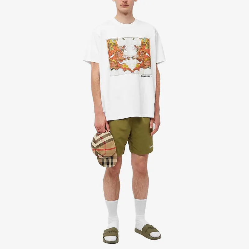 Burberry Casual Shorts Men Green-1