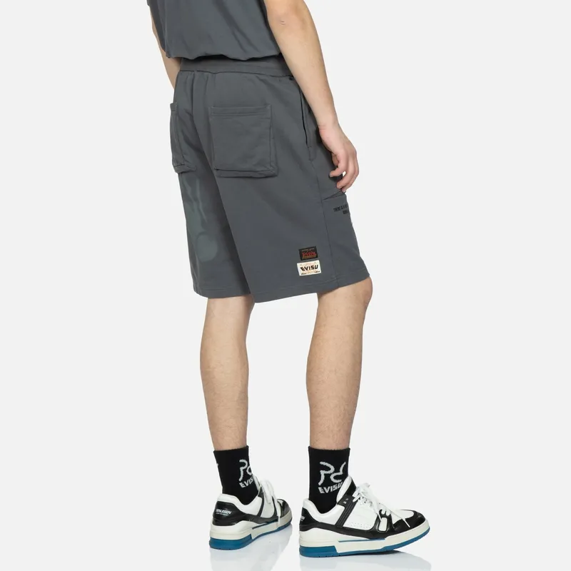 EVISU Casual Shorts Men's Dark Gray-3