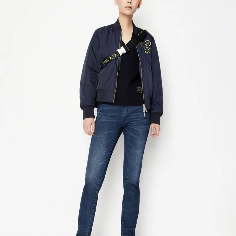 Smileyworld X ARMANI EXCHANGE ARMANI EXCHANGE X SmileyWorld Knitwear Women's Dark Blue-2