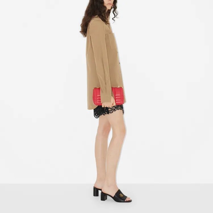 Burberry Logo Patch Cotton Shirt-3