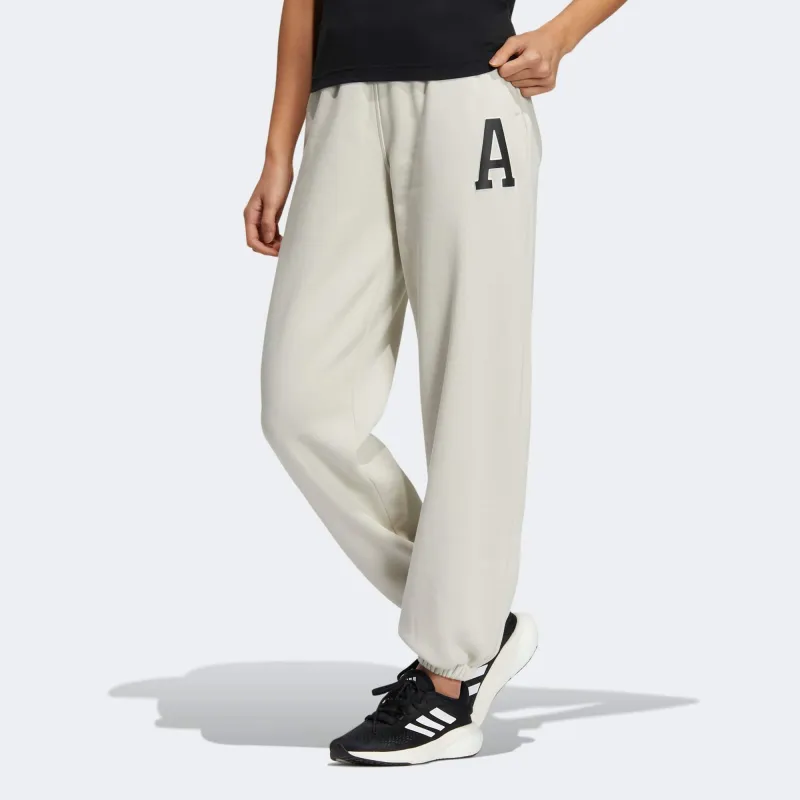 Adidas Knitted Sweatpants Women's Beige-1