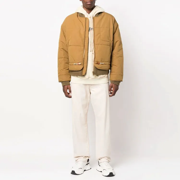 DIESEL Jackets Men Mustard Yellow-1