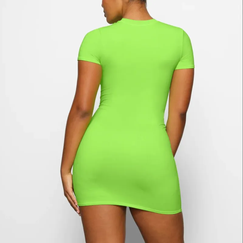 Skims Short-Sleeved Dresses Women's Neon Green-2