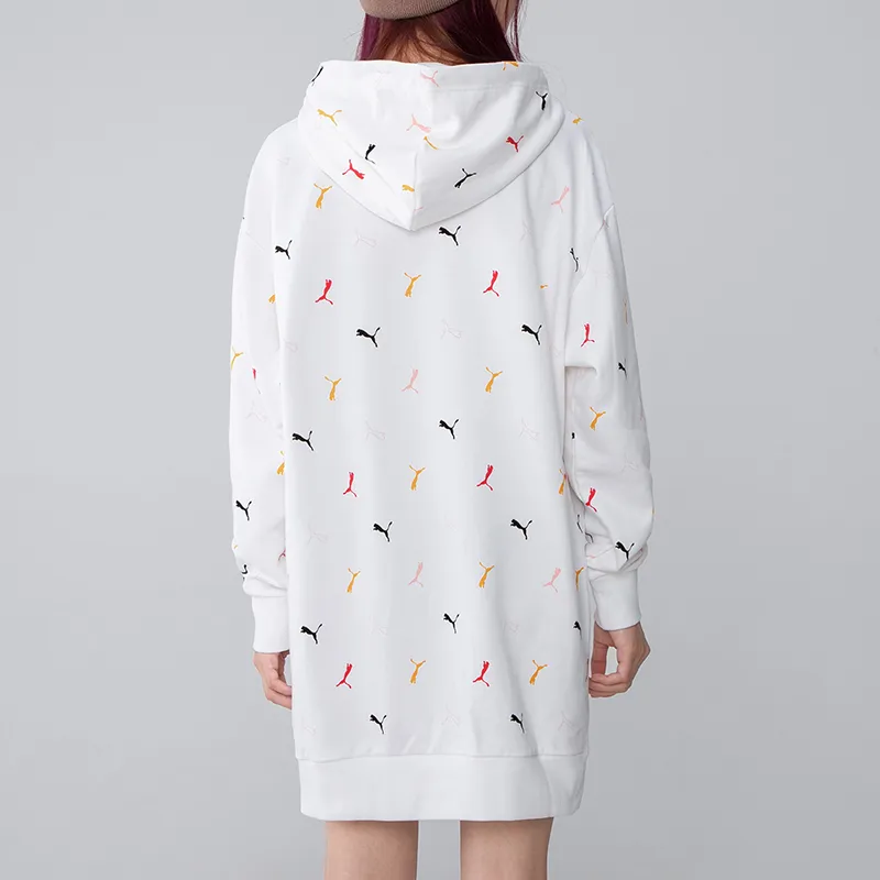 PUMA Long Sleeved Dresses Women's White-2