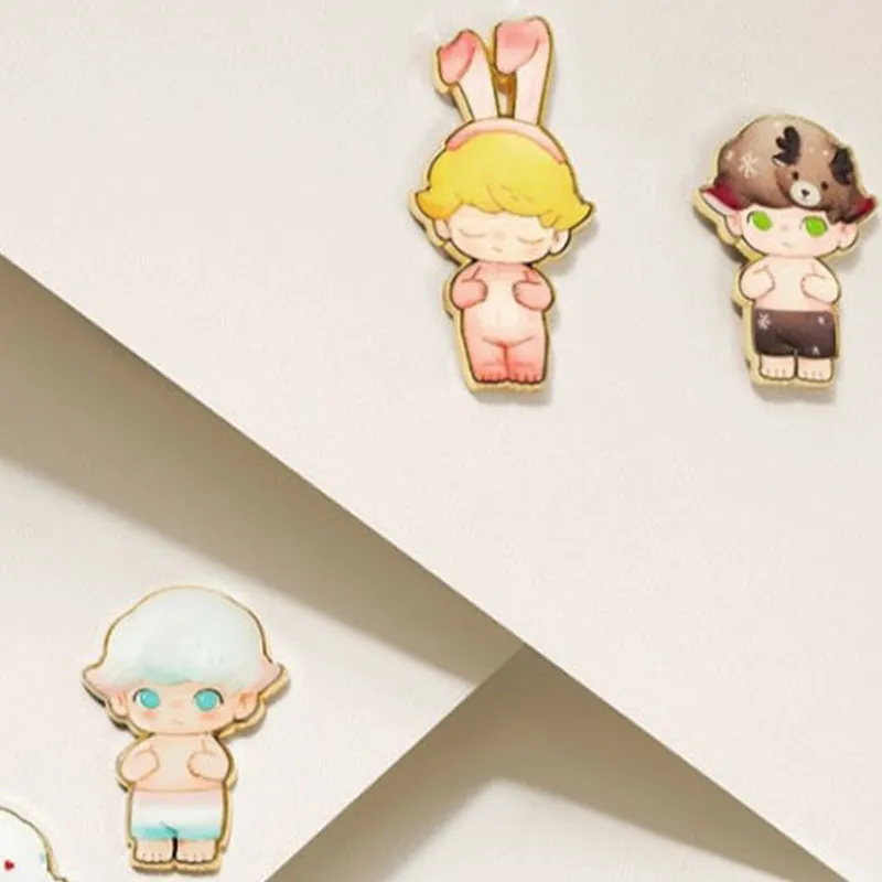 POP MART DIMOO Classic Reproduction Collection Badge Brooch Blind Box Products Single Mystery Box/Full Box 12 Pcs-2