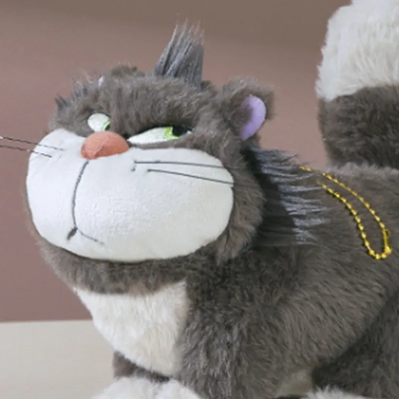 Disney CAT DAY Lucifer Cat Dolls Plush Pendant 15cm Height 19cm Length-6