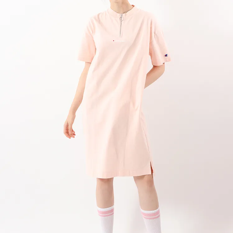Champion Sweatshirt Style Dress Japan Version Light Pink-1