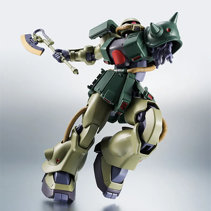 BANDAI ROBOT Soul MS-06FZ Zaku II Gundam 0080 ANIME Assembled Models 12.5cm-4