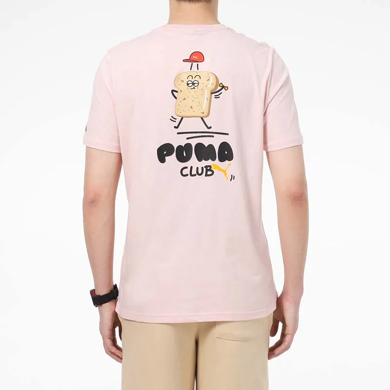 PUMA T Shirts Men Pink-2