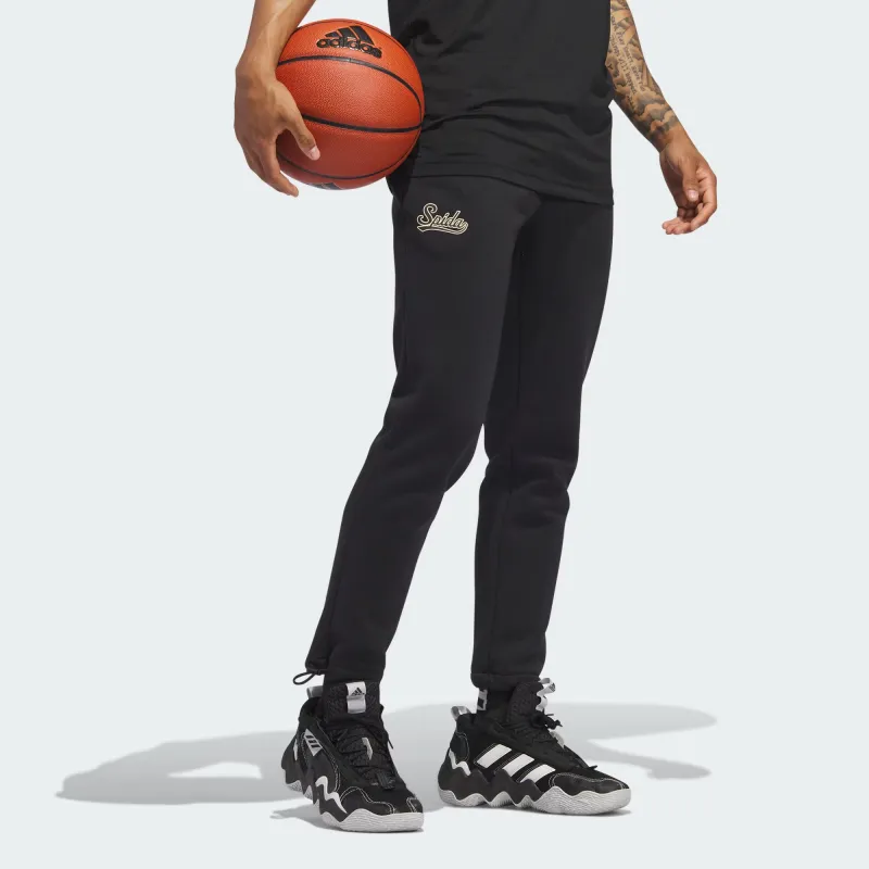 Adidas Knitted Sweatpants Men Black-3