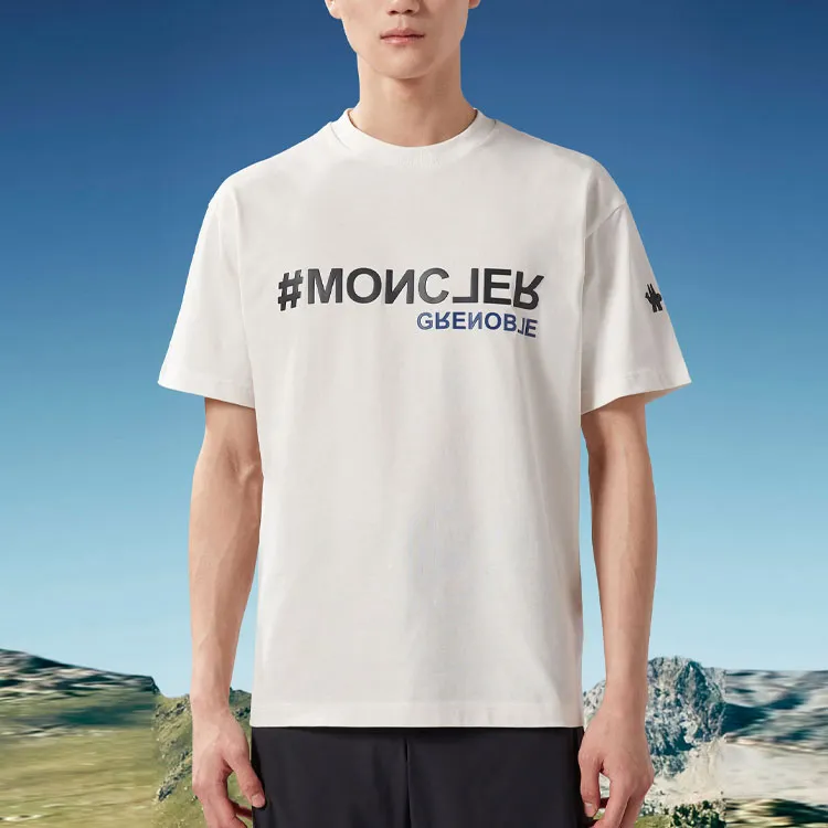 Moncler Grenoble T-Shirts Men Snow-1