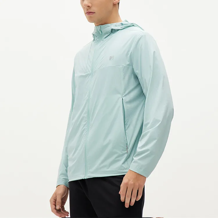 FILA Jackets Men Cream Gray Green-5