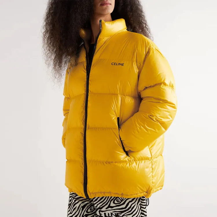 CELINE Logo Printed Zip Up Parka-1