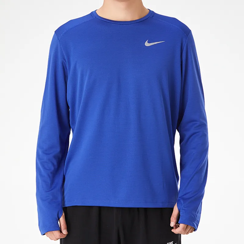 Nike T Shirts Men Royal Blue-2
