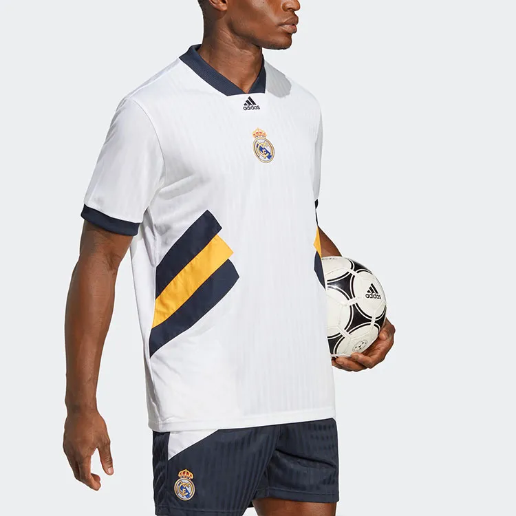 Adidas SS23 ICONS Collection Soccer Jersey Men's White-4