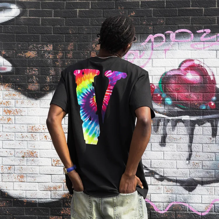 VLONE Big Logo Series T Shirts Unisex Black-5