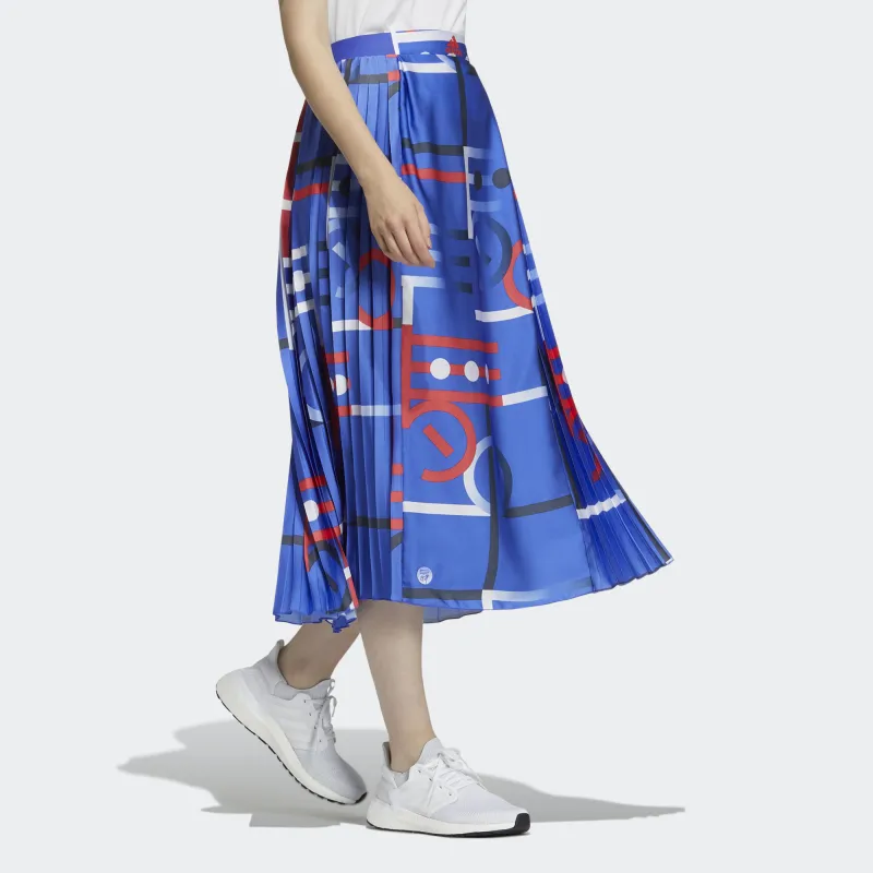 Adidas Casual Long Skirts Women's Blue-4