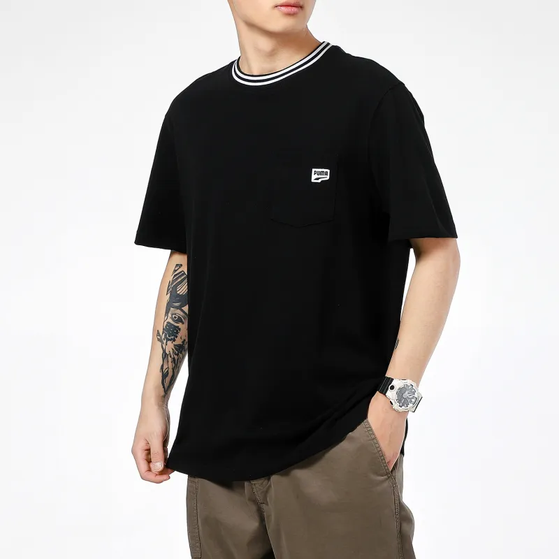 PUMA Downtown T Shirts Men Black-3
