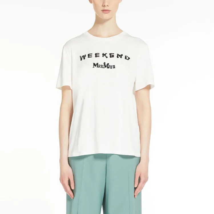 WEEKEND MaxMara T Shirts Women's White-2