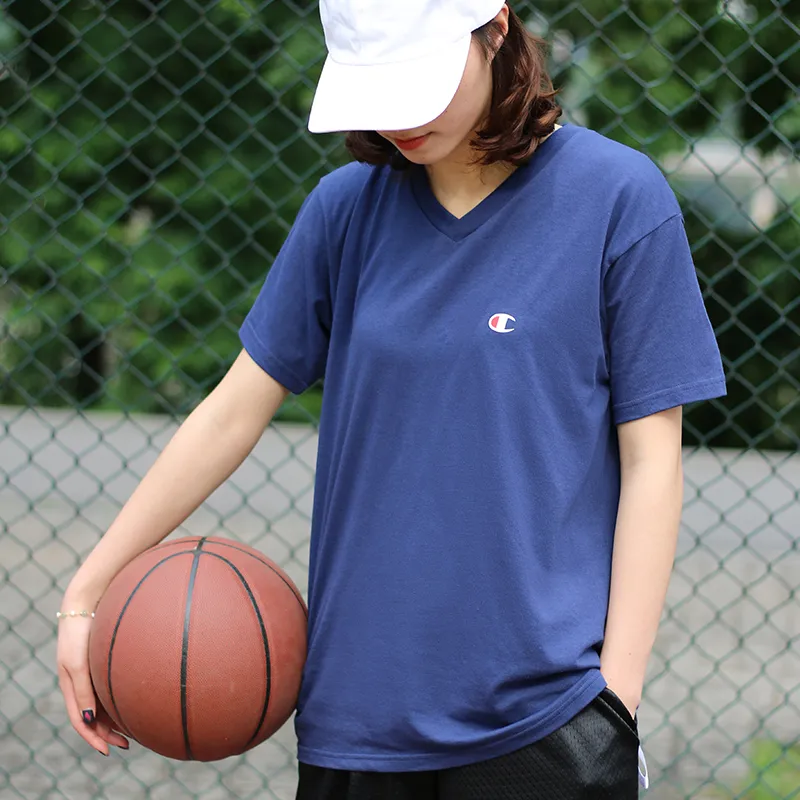 Champion Straight Short Sleeved T Shirt Japan Version Unisex-7