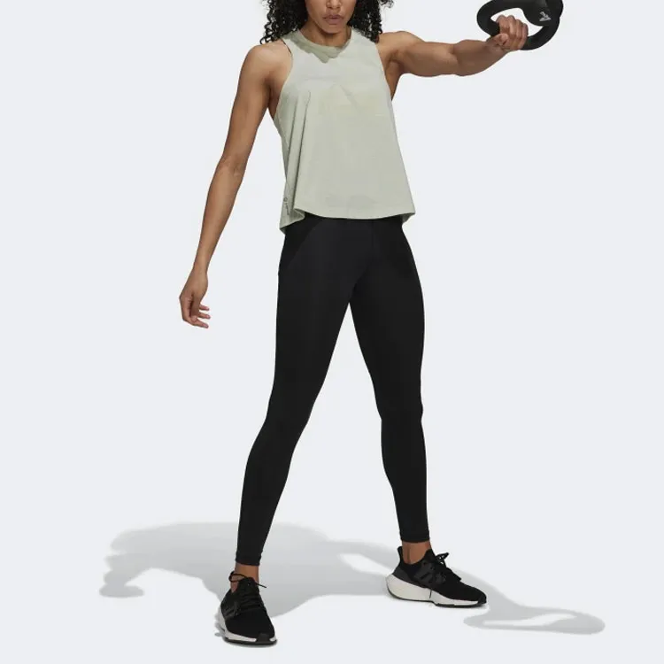 Adidas Tank Tops Women's Light Green-4