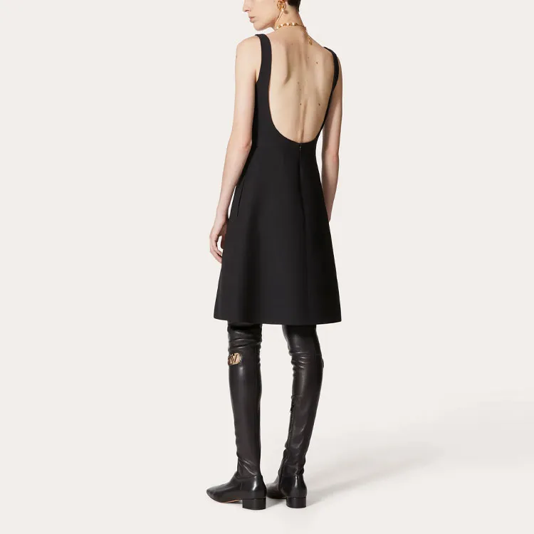 Valentino Open Back Sleeveless Mini Dress-2