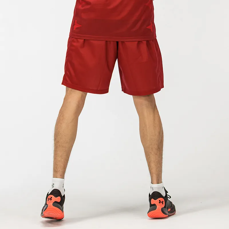 Under Armour Sports Shorts Unisex Red-4