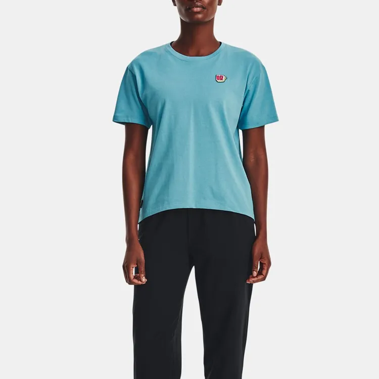 Under Armour T Shirts Women's Glacier Blue-2