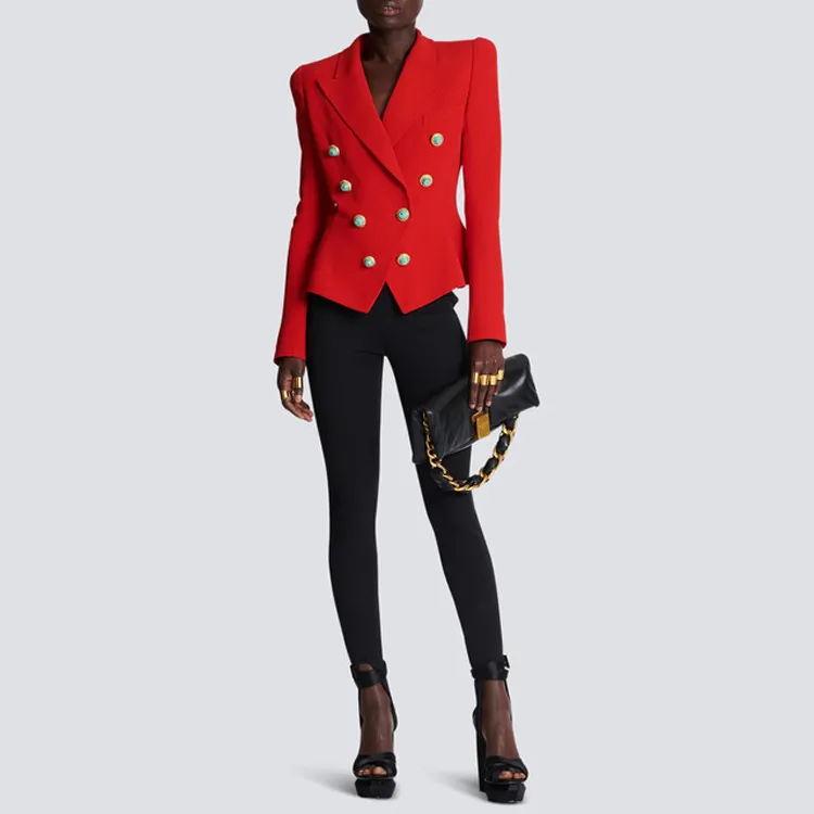 BALMAIN Jackets Women's Red-1