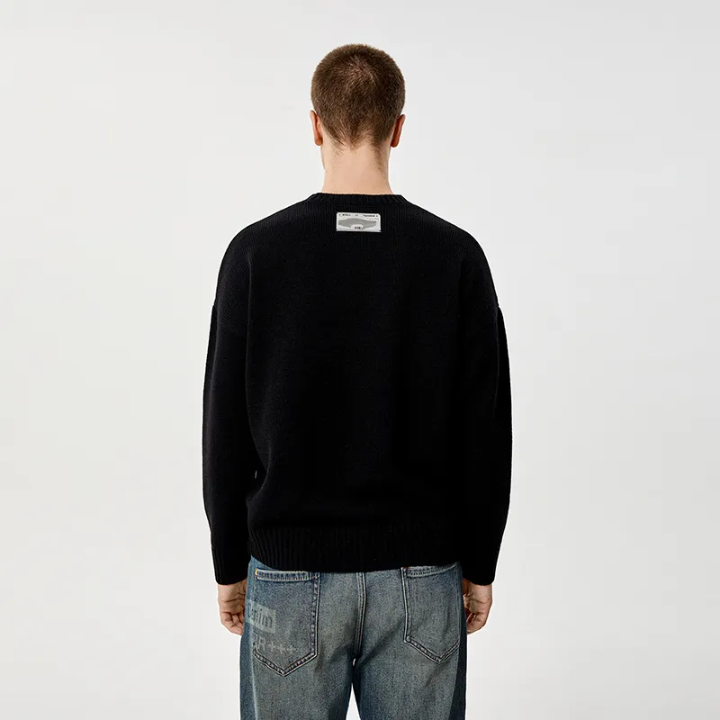 23R+ Sweaters Unisex Black-3