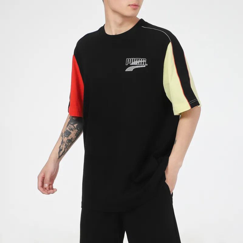 PUMA Set-in Sleeve T-Shirt Men's Black-4